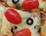 A picture of step 6 of Pizza four seasons 😍.