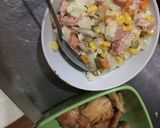 Foto del paso 8 de la receta: Arroz de coliflor personalizado con cuadros de pollo 💓