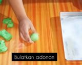 Foto langkah ke 3 dari resep Roti tawar burger pandan.