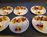 A picture of step 6 of Easy cheap (childrens) dessert. Pancake skewers.