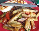 A picture of step 6 of Syn free salt and pepper chips MSG Free.