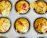 Foto del paso 4 de la receta: Muffins de jamón, verduras y queso