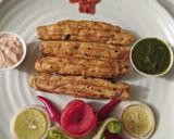 A picture of step 11 of Seekh kabab.
