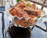 A picture of step 4 of Alu ki chaat.