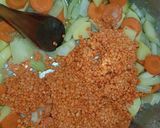 Une image de l'étape 2 de Soupe aux lentilles corail.