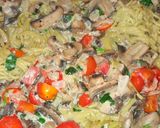 Foto del paso 4 de la receta: Fideos con champignones