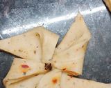A picture of step 3 of Pinwheel Mathri.