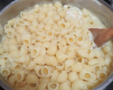 Foto del paso 1 de la receta: Mac&cheese con taquitos de jamón ahumado