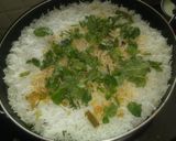 A picture of step 5 of Veg student biryani.