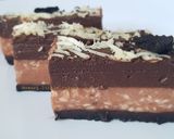 Foto langkah ke 5 dari resep Puding triple Choco cheese oreo (no bake).