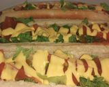 Foto del paso 2 de la receta: Súper Perros Calientes Hot Dogs Cheddar Sauce