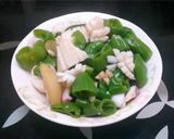 花枝炒青椒的食譜步驟4照片