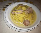 Foto del passaggio 3 della ricetta Zuppa di Verza e Salsiccia