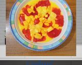 A picture of step 4 of Mango custard.