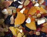 A picture of step 1 of Eggless Christmas cake.