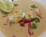 A picture of step 3 of Yui inspired Thai soup.