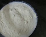 A picture of step 1 of Kharvas (Milk Pudding).