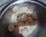 A picture of step 8 of Sooji litti.