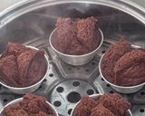 Foto langkah ke 9 dari resep Bolu Kukus Mekar Cokelat, Gluten Free.