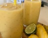 Φωτογραφία βήματος 1 της συνταγής Smoothie με mango🥭 γιαούρτι μέλι🍯 λάιμ στο μούλτιχωρίς ζάχαρη