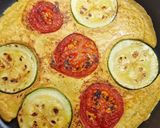 Vegán omlett, cukkinis-paradicsomos recept fázis 3 fotója