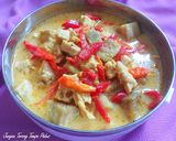 Foto langkah ke 4 dari resep Jangan Terong Tempe Pedas (sayur ndeso).