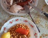A picture of step 4 of Madrid-Style Chickpea Stew (Cocido Madrileño) with Cooked Chickpeas.