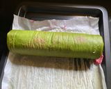 A picture of step 6 of Beetroot Spinach Roulade/ Pink & Green Roulade.