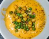 A picture of step 4 of Oriental Pumpkin and Sweet Potato Cream with Crunchy Topping.