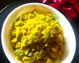 A picture of step 4 of Snake gourd subji.
