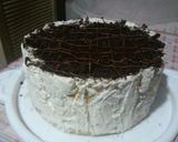 A picture of step 5 of Icecream Cake using Pancake Mix.