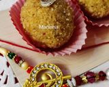 A picture of step 9 of Orange Coconut Laddu.