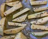 A picture of step 3 of Roasted Swede chips.