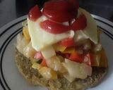 Foto del paso 9 de la receta: Arepa con chía y panela rellena de vegetales salteados... 🍯🍘🌽🧀🥗🥙🥗🧀🌽🍘🍯