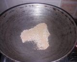 A picture of step 1 of Rajgira seed burfi.