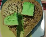 Foto langkah ke 4 dari resep Nyobain bolu pandan panggang ceres coklat...akhirnya... Maknyus.