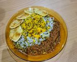 عکس مرحله 3 از دستور پلو ماش و گوشت چرخ کرده