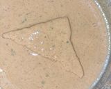 A picture of step 2 of Masala besan bread.