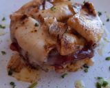 Foto del paso 6 de la receta Timbal gratinado de pollo y pimientos del piquillo confitado