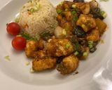 A picture of step 8 of Orange Chicken.