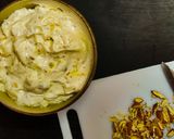A picture of step 4 of Badam Pista Kaju Shrikhand.
