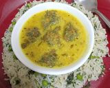 A picture of step 10 of Spinach Pakora Kadhi With Indian Herbed Rice - Punjabi meal For Dinner.