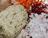 A picture of step 2 of Masala ragi roti.