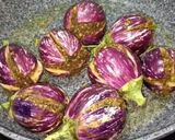 A picture of step 9 of Dhaba style Baingan Masala.