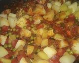 A picture of step 2 of Pav bhaji khichdi.
