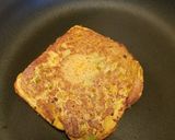 A picture of step 4 of Besan toast.