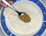 A picture of step 1 of Pin Wheel Samosa.