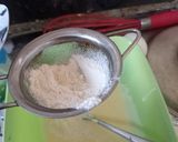 A picture of step 4 of Lumpur cheese cake.