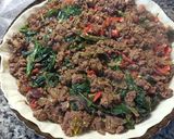 Foto del paso 5 de la receta: Tarta Fer de carne, espinaca, zapallo y boniato