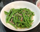 肉末炒四季豆的食譜步驟6照片